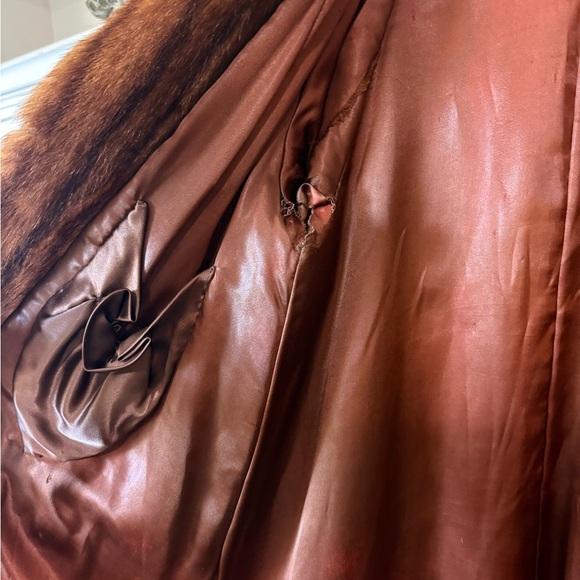 Vintage Herbert’s Furs Mink Coat – San Francisco | 3/4 Length Brown Ranch Mink - Picture 3 of 8